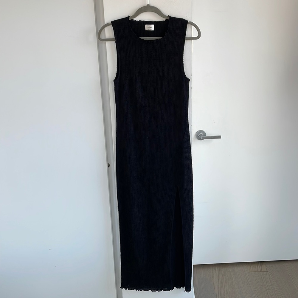 Wilfred Black Sleeveless Maxi Dress